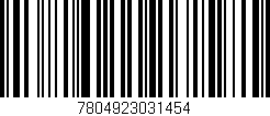 Código de barras (EAN, GTIN, SKU, ISBN): '7804923031454'