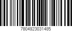 Código de barras (EAN, GTIN, SKU, ISBN): '7804923031485'