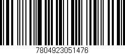 Código de barras (EAN, GTIN, SKU, ISBN): '7804923051476'