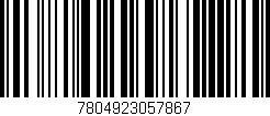 Código de barras (EAN, GTIN, SKU, ISBN): '7804923057867'