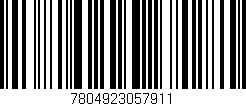 Código de barras (EAN, GTIN, SKU, ISBN): '7804923057911'
