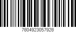 Código de barras (EAN, GTIN, SKU, ISBN): '7804923057928'