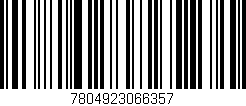 Código de barras (EAN, GTIN, SKU, ISBN): '7804923066357'