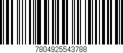 Código de barras (EAN, GTIN, SKU, ISBN): '7804925543788'