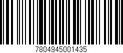 Código de barras (EAN, GTIN, SKU, ISBN): '7804945001435'