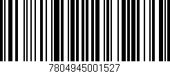 Código de barras (EAN, GTIN, SKU, ISBN): '7804945001527'