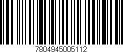 Código de barras (EAN, GTIN, SKU, ISBN): '7804945005112'