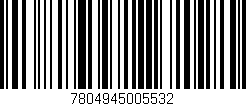 Código de barras (EAN, GTIN, SKU, ISBN): '7804945005532'