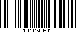 Código de barras (EAN, GTIN, SKU, ISBN): '7804945005914'