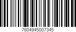Código de barras (EAN, GTIN, SKU, ISBN): '7804945007345'