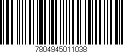 Código de barras (EAN, GTIN, SKU, ISBN): '7804945011038'