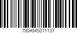 Código de barras (EAN, GTIN, SKU, ISBN): '7804945011137'