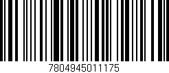 Código de barras (EAN, GTIN, SKU, ISBN): '7804945011175'
