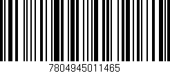 Código de barras (EAN, GTIN, SKU, ISBN): '7804945011465'