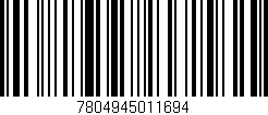 Código de barras (EAN, GTIN, SKU, ISBN): '7804945011694'