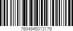 Código de barras (EAN, GTIN, SKU, ISBN): '7804945013179'