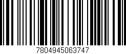 Código de barras (EAN, GTIN, SKU, ISBN): '7804945063747'
