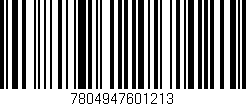 Código de barras (EAN, GTIN, SKU, ISBN): '7804947601213'