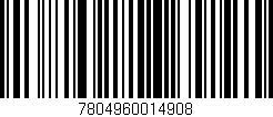 Código de barras (EAN, GTIN, SKU, ISBN): '7804960014908'