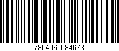 Código de barras (EAN, GTIN, SKU, ISBN): '7804960084673'