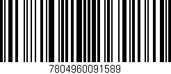 Código de barras (EAN, GTIN, SKU, ISBN): '7804960091589'