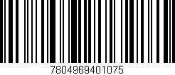 Código de barras (EAN, GTIN, SKU, ISBN): '7804969401075'