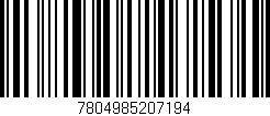 Código de barras (EAN, GTIN, SKU, ISBN): '7804985207194'