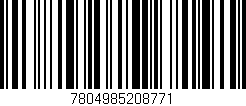 Código de barras (EAN, GTIN, SKU, ISBN): '7804985208771'
