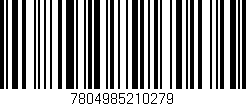 Código de barras (EAN, GTIN, SKU, ISBN): '7804985210279'