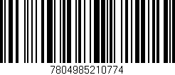 Código de barras (EAN, GTIN, SKU, ISBN): '7804985210774'