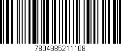 Código de barras (EAN, GTIN, SKU, ISBN): '7804985211108'