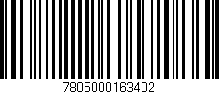Código de barras (EAN, GTIN, SKU, ISBN): '7805000163402'