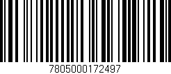 Código de barras (EAN, GTIN, SKU, ISBN): '7805000172497'