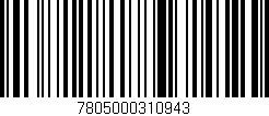 Código de barras (EAN, GTIN, SKU, ISBN): '7805000310943'