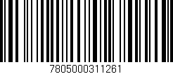 Código de barras (EAN, GTIN, SKU, ISBN): '7805000311261'