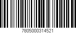 Código de barras (EAN, GTIN, SKU, ISBN): '7805000314521'