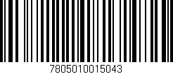 Código de barras (EAN, GTIN, SKU, ISBN): '7805010015043'