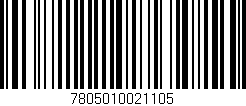 Código de barras (EAN, GTIN, SKU, ISBN): '7805010021105'