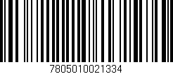 Código de barras (EAN, GTIN, SKU, ISBN): '7805010021334'