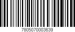 Código de barras (EAN, GTIN, SKU, ISBN): '7805070003639'