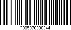 Código de barras (EAN, GTIN, SKU, ISBN): '7805070008344'