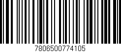 Código de barras (EAN, GTIN, SKU, ISBN): '7806500774105'