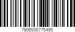 Código de barras (EAN, GTIN, SKU, ISBN): '7806500775485'