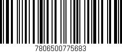 Código de barras (EAN, GTIN, SKU, ISBN): '7806500775683'