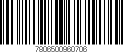 Código de barras (EAN, GTIN, SKU, ISBN): '7806500960706'