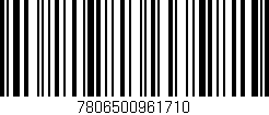 Código de barras (EAN, GTIN, SKU, ISBN): '7806500961710'
