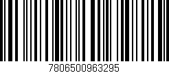 Código de barras (EAN, GTIN, SKU, ISBN): '7806500963295'