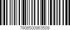 Código de barras (EAN, GTIN, SKU, ISBN): '7806500963509'