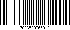 Código de barras (EAN, GTIN, SKU, ISBN): '7806500966012'