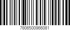 Código de barras (EAN, GTIN, SKU, ISBN): '7806500966081'
